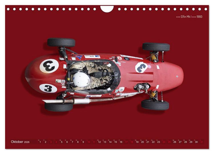 Produktbild: Legenden des Rennsports - Formel Junior 1955-1965 (Wandkalender 2026 DIN A4 quer), CALVENDO Monatskalender