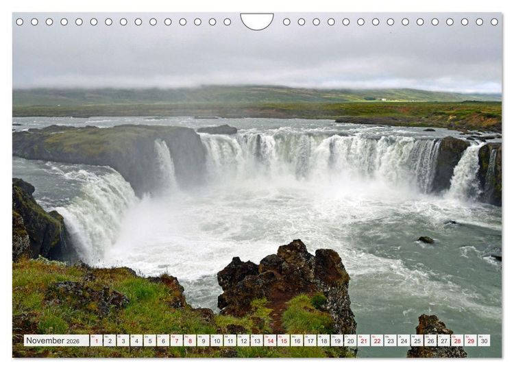 Produktbild: ISLAND, Insel aus Feuer und Eis (Wandkalender 2026 DIN A4 quer), CALVENDO Monatskalender