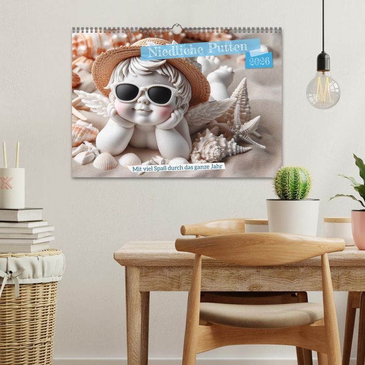 Produktbild: Niedliche Putten (Wandkalender 2026 DIN A3 quer), CALVENDO Monatskalender