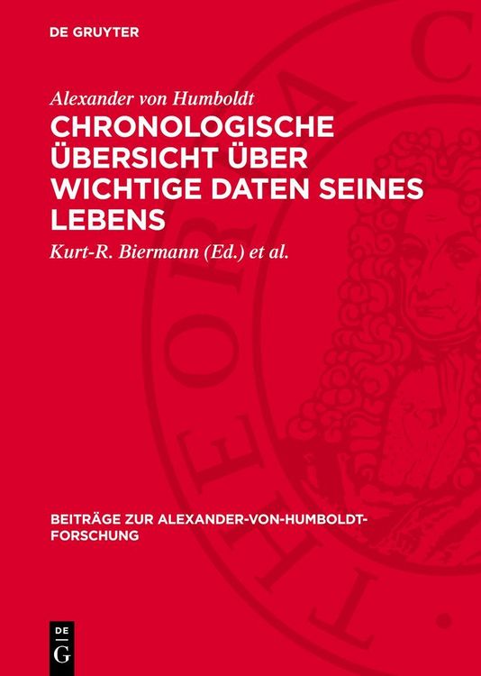 Produktbild: Chronologische &Uuml;bersicht &uuml;ber wichtige Daten seines Lebens