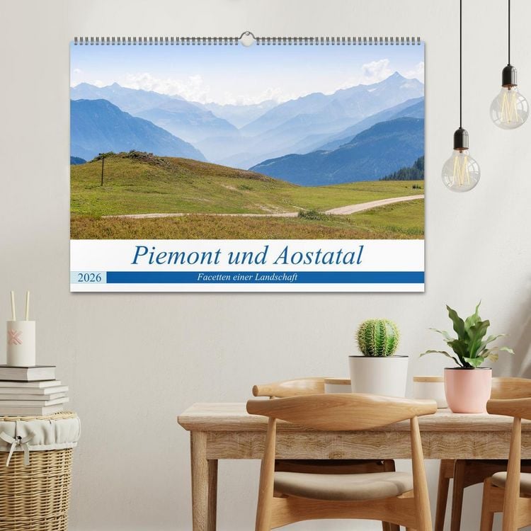 Produktbild: Piemont und Aostatal (Wandkalender 2026 DIN A2 quer), CALVENDO Monatskalender