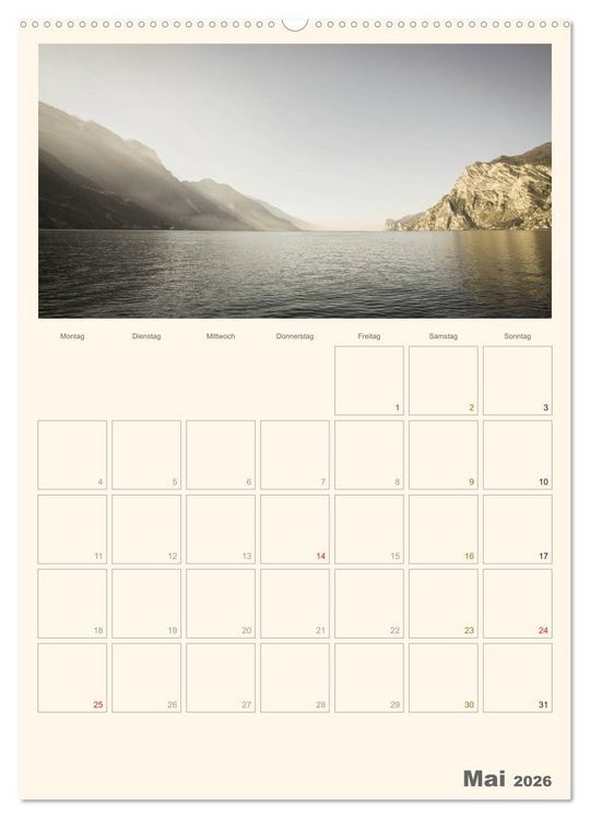 Produktbild: Der Gardasee im Norden 2026 (hochwertiger Premium Wandkalender 2026 DIN A2 hoch), Kunstdruck in Hochglanz