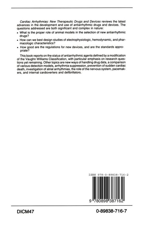 Produktbild: Cardiac Arrhythmias: New Therapeutic Drugs and Devices