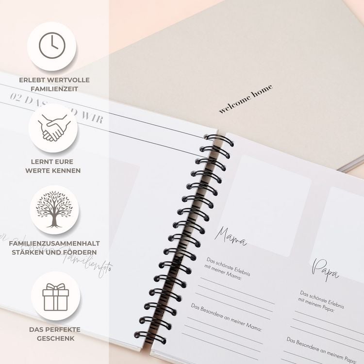 Produktbild: "welcome home" Familienbuch - 40 Mitglieder