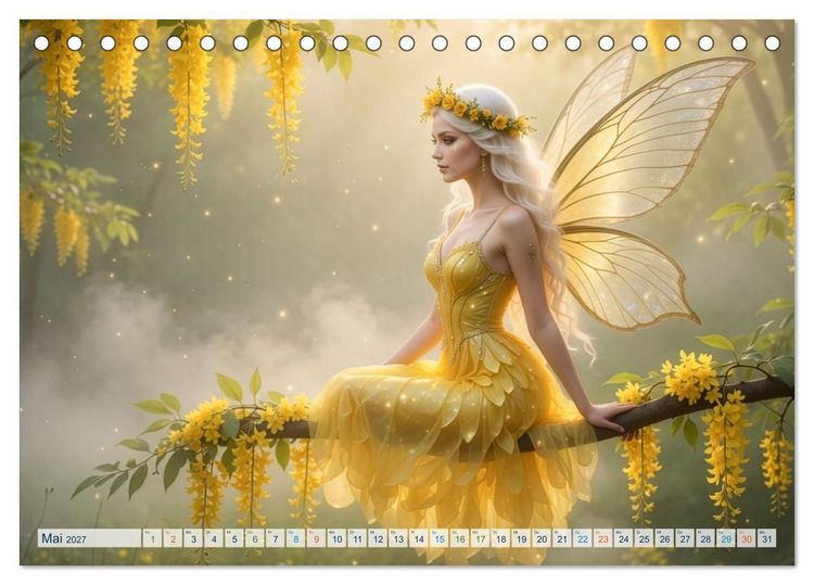 Produktbild: Das Jahr der Zauberwesen (Tischkalender 2027 DIN A5 quer), CALVENDO Monatskalender