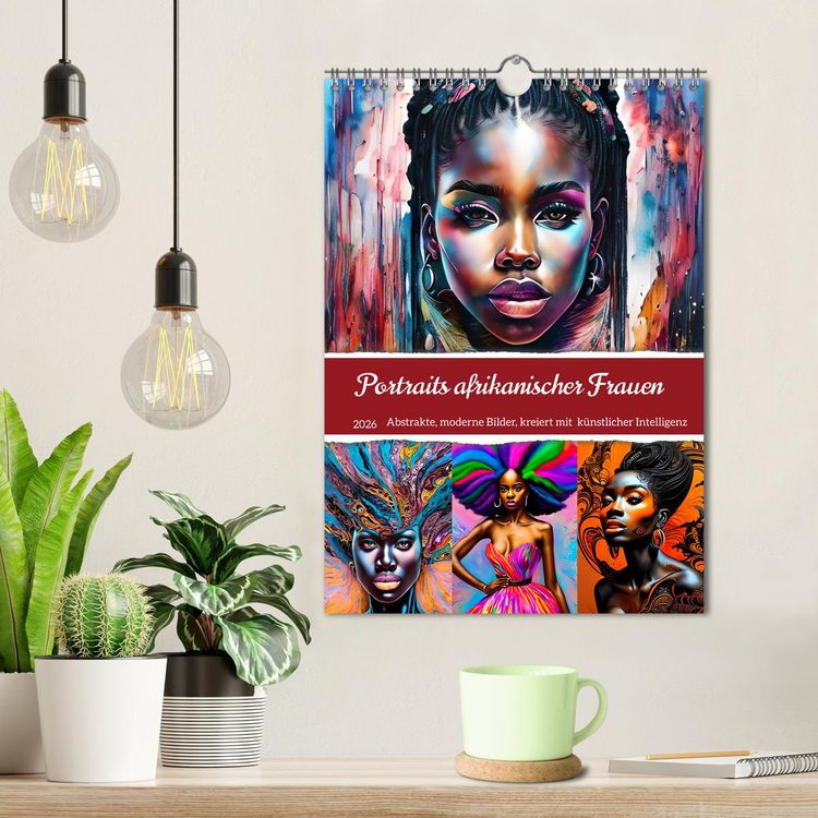 Produktbild: Portraits afrikanischer Frauen (Wandkalender 2026 DIN A4 hoch), CALVENDO Monatskalender
