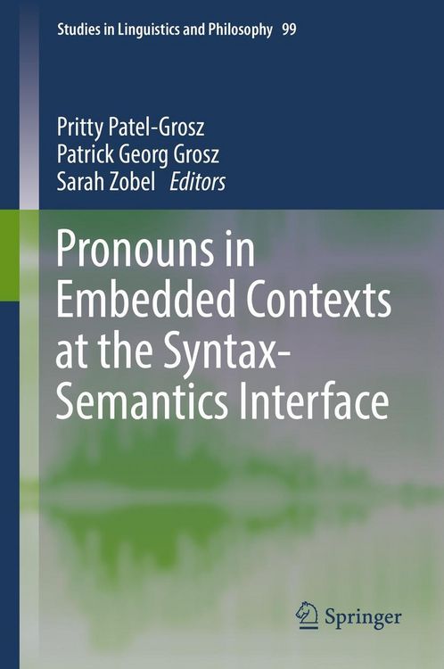 Produktbild: Pronouns in Embedded Contexts at the Syntax-Semantics Interface