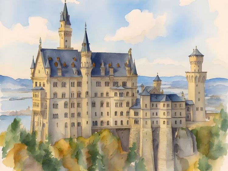Produktbild: CALVENDO Puzzle Schloss Neuschwanstein | 1000 Teile Lege-Gr&ouml;&szlig;e 64x48cm Foto-Puzzle f&uuml;r gl&uuml;ckliche Stunden