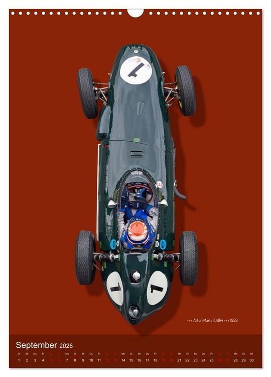Produktbild: Legenden des Rennsports, Historic Grand Prix Cars 1925-1960 (Wandkalender 2026 DIN A3 hoch), CALVENDO Monatskalender