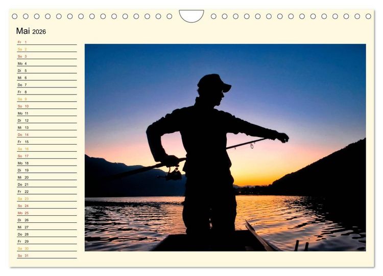 Produktbild: Angeln - meine Leidenschaft (Wandkalender 2026 DIN A4 quer), CALVENDO Monatskalender