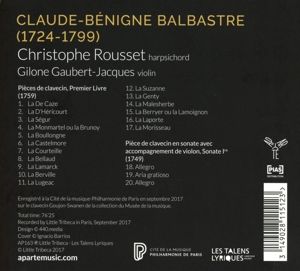 Produktbild: Balbastre/Harpsichord Works