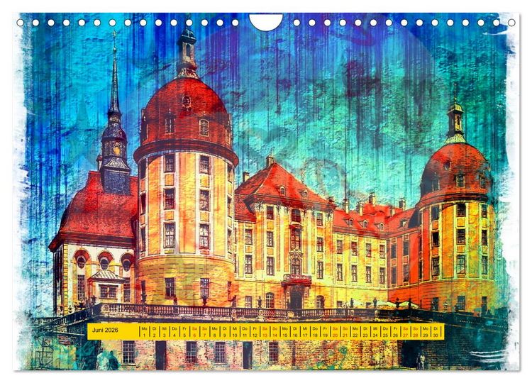 Produktbild: Gr&uuml;&szlig;e aus Dresden (Wandkalender 2026 DIN A4 quer), CALVENDO Monatskalender