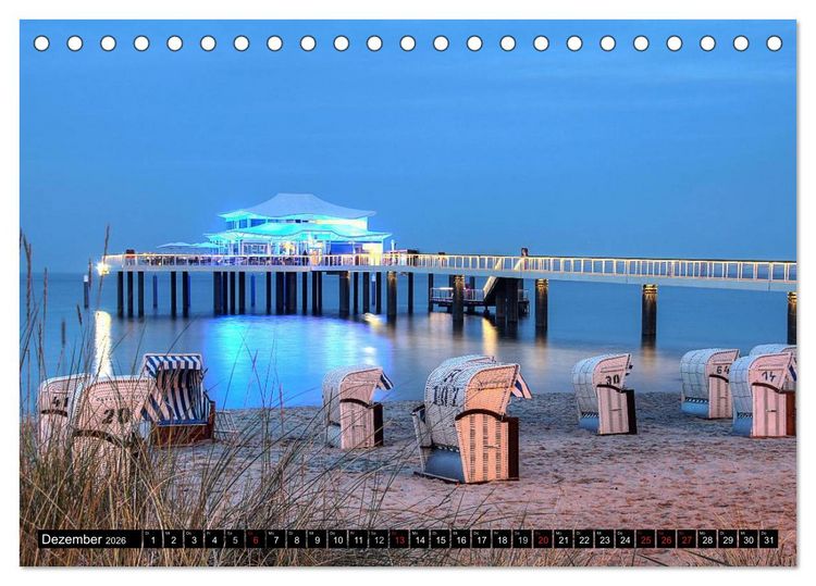 Produktbild: Timmendorfer Strand (Tischkalender 2026 DIN A5 quer), CALVENDO Monatskalender