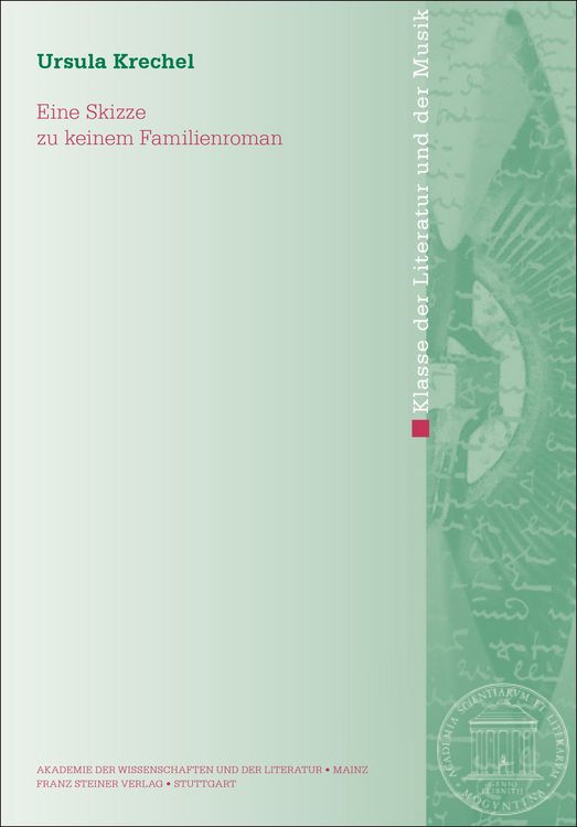 Produktbild: Eine Skizze zu keinem Familienroman