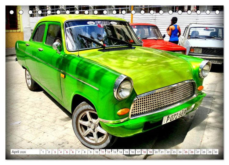 Produktbild: FORD CONSUL - Ein britischer Klassiker in Kuba (Tischkalender 2026 DIN A5 quer), CALVENDO Monatskalender