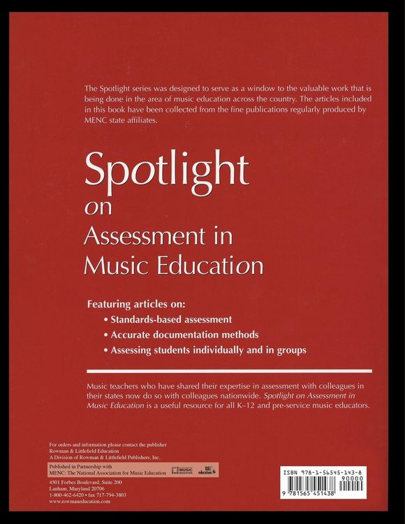 Produktbild: Spotlight on Assessment in Music Education