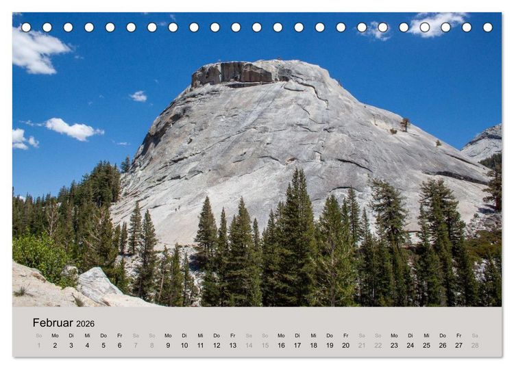 Produktbild: Yosemite, Entlang der Tioga Road (Tischkalender 2026 DIN A5 quer), CALVENDO Monatskalender