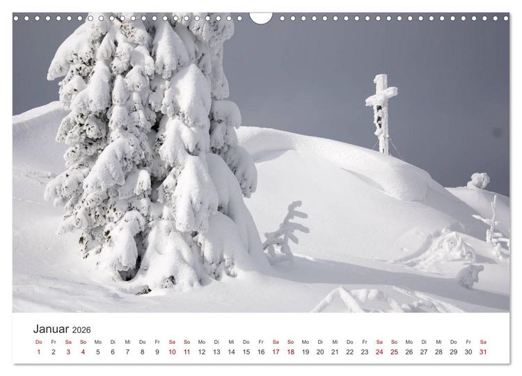 Produktbild: Gipfelkreuze im B&ouml;hmerwald (Wandkalender 2026 DIN A3 quer), CALVENDO Monatskalender