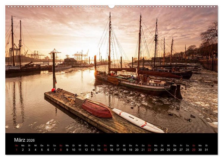 Produktbild: Hamburg . Das Tor zur Welt... (hochwertiger Premium Wandkalender 2026 DIN A2 quer), Kunstdruck in Hochglanz