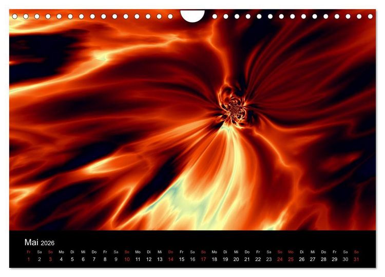 Produktbild: Fraktale Welten 2 (Wandkalender 2026 DIN A4 quer), CALVENDO Monatskalender