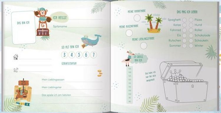 Produktbild: Kindergarten Freundebuch Pirat