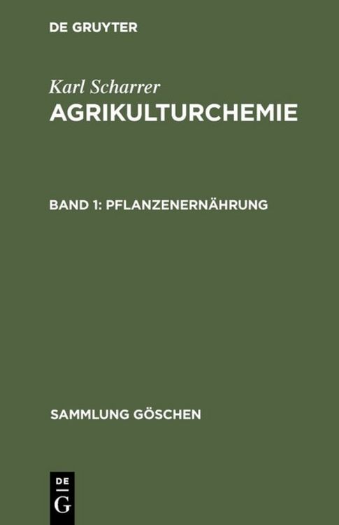 Produktbild: Pflanzenern&auml;hrung