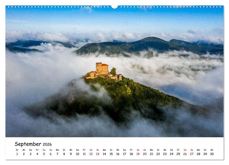 Produktbild: Pf&auml;lzer Burgen (Wandkalender 2026 DIN A2 quer), CALVENDO Monatskalender