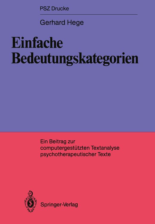Produktbild: Einfache Bedeutungskategorien
