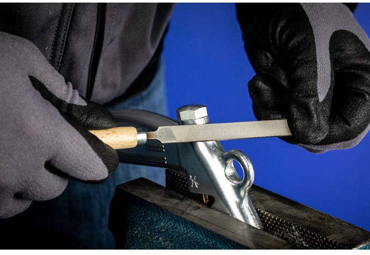 Produktbild: PFERD 11702100 Schl&uuml;sselfeilen-Set Hieb 2 inkl. Schnellspannheft in Kunststofftasche L&auml;nge 100 mm 1 St.