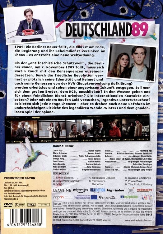Produktbild: Deutschland 89 [3 DVDs]