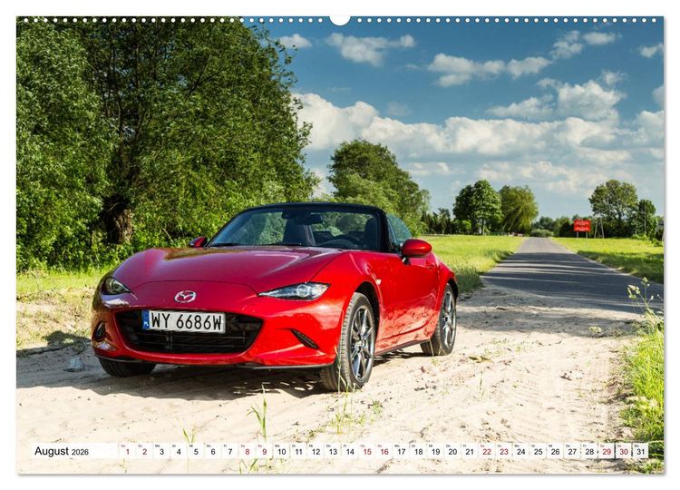 Produktbild: Ich liebe Miata (hochwertiger Premium Wandkalender 2026 DIN A2 quer), Kunstdruck in Hochglanz