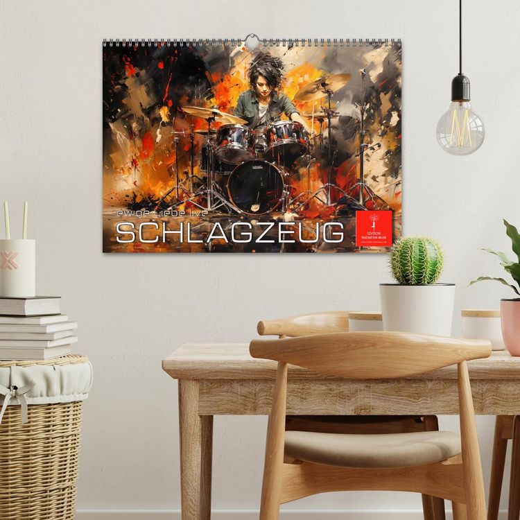 Produktbild: Schlagzeug ewige Liebe live (Wandkalender 2026 DIN A3 quer), CALVENDO Monatskalender