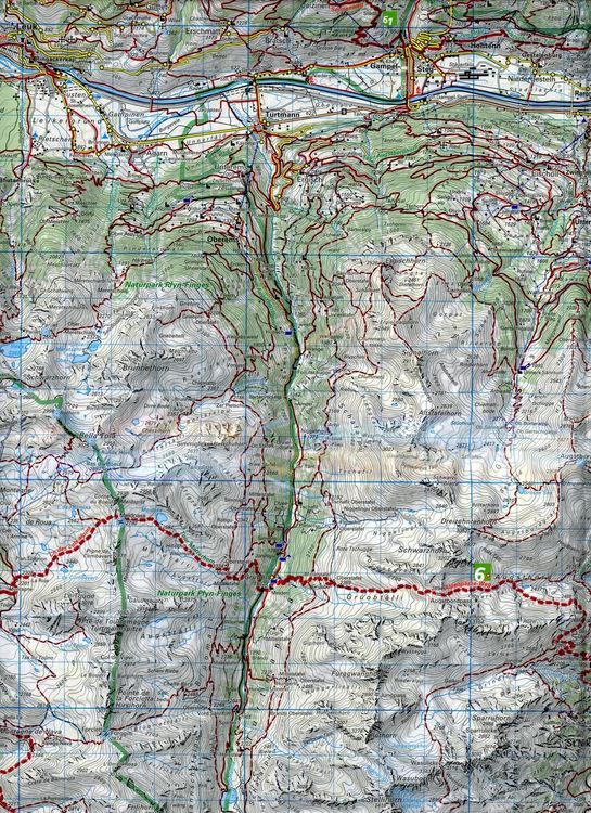 Produktbild: K&uuml;mmerly+Frey Wanderkarte 24 Zermatt, Saas-Fee 1:60.000