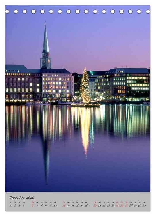 Produktbild: Hamburg - Eine Stadt mit vielen Gesichtern (Tischkalender 2026 DIN A5 hoch), CALVENDO Monatskalender