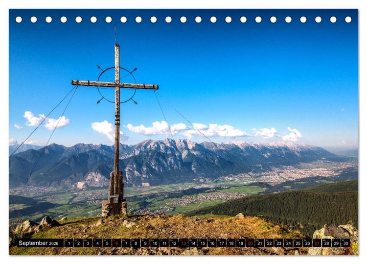 Produktbild: Innsbruck - Hauptstadt der Alpen (Tischkalender 2026 DIN A5 quer), CALVENDO Monatskalender