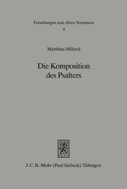 Produktbild: Die Komposition des Psalters