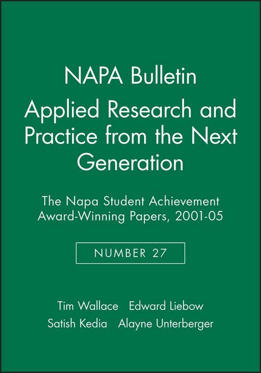 Produktbild: Applied Research and Practice from the Next Generation