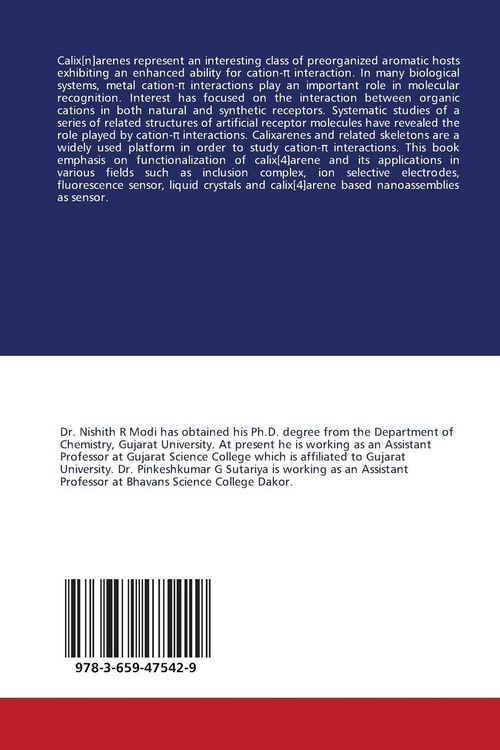 Produktbild: Functionalized calix[4]arenes and its applications