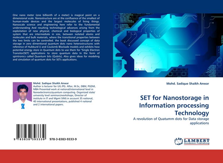 Produktbild: SET for Nanostorage in Information processing Technology