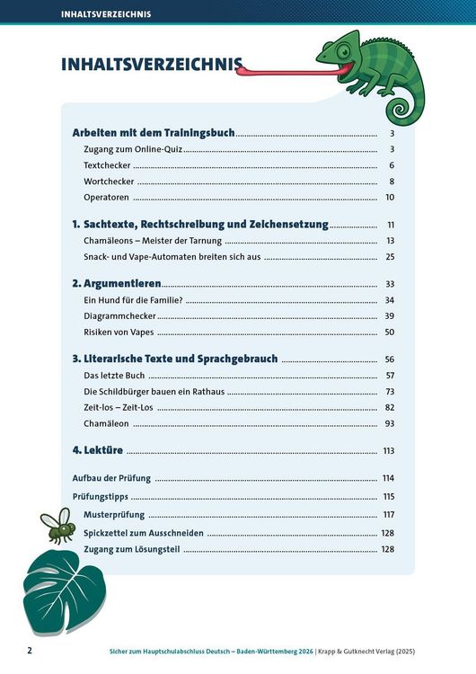 Produktbild: Sicher zum Hauptschulabschluss Deutsch Baden-W&uuml;rttemberg 2026 und 2027