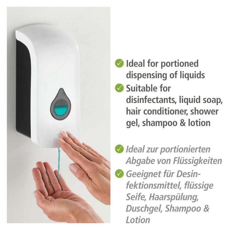 Produktbild: Desinfektionsmittel-Spender Mod. Ranera L Wei&szlig;, F&uuml;llmenge: 740 ml