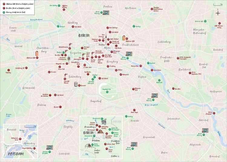 Produktbild: Das Buch der kuriosen Orte in Berlin