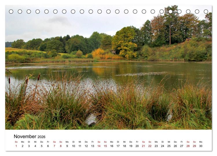 Produktbild: Sehenswertes in der Eifel - Die sch&ouml;nsten Maare (Tischkalender 2026 DIN A5 quer), CALVENDO Monatskalender