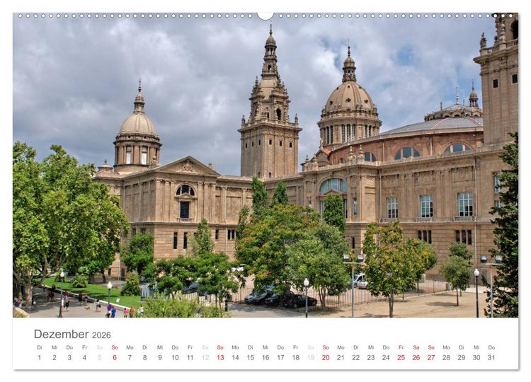 Produktbild: Barcelona im Auge der Kamera (hochwertiger Premium Wandkalender 2026 DIN A2 quer), Kunstdruck in Hochglanz