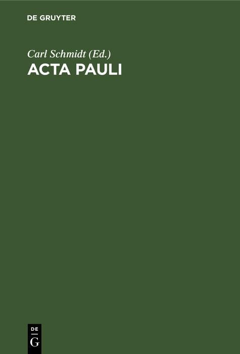 Produktbild: Acta Pauli