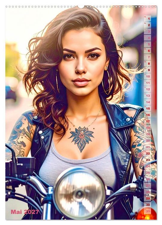 Produktbild: Tattoo Beauties Portraits (hochwertiger Premium Wandkalender 2027 DIN A2 hoch), Kunstdruck in Hochglanz