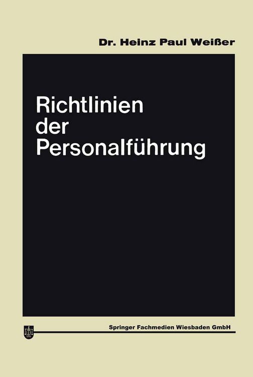 Produktbild: Richtlinien der Personalf&uuml;hrung