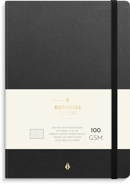 Produktbild: Burde DotNotes Deluxe A5 schwarz