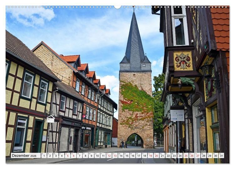Produktbild: Wernigerode, die wundersch&ouml;ne Stadt im Harz (hochwertiger Premium Wandkalender 2026 DIN A2 quer), Kunstdruck in Hochglanz