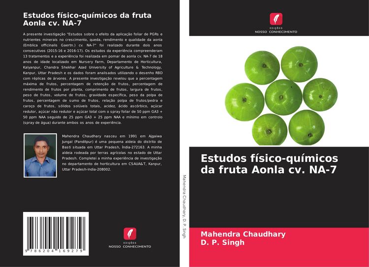 Produktbild: Estudos f&iacute;sico-qu&iacute;micos da fruta Aonla cv. NA-7